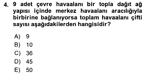 Havayolu Yönetimi 2018-2019 Dönem Sonu Sınavı - 4. soru