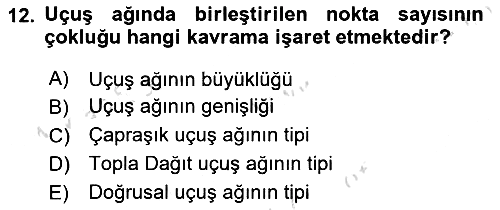 Havayolu Yönetimi 2025-2026 Dönem Sonu Sınavı - 12. soru