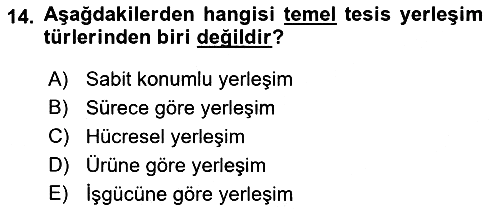 İşletme Bilgi Sistemleri 2018-2019 3 Ders Sınavı - 14. soru