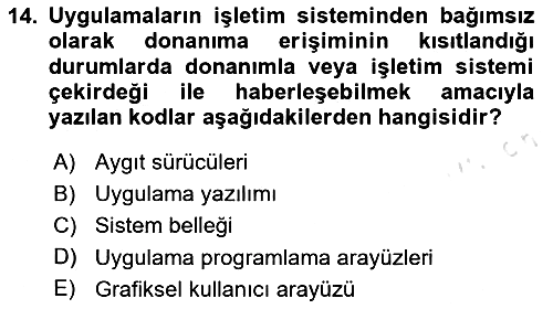 İşletme Bilgi Sistemleri 2024-2025 Ara Sınav - 14. soru
