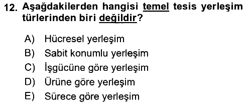 İşletme Bilgi Sistemleri 2017-2018 Dönem Sonu Sınavı - 12. soru