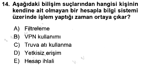 İşletme Bilgi Sistemleri 2022-2023 Yaz Okulu Sınavı - 14. soru
