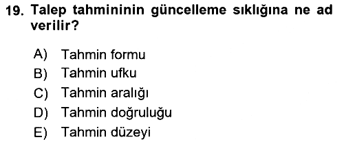 Lojistik Yönetimi 2023-2024 Ara Sınav - 19. soru