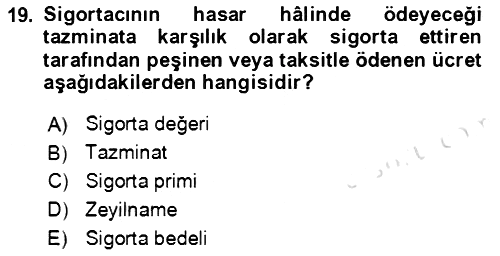 Lojistik Yönetimi 2021-2022 Dönem Sonu Sınavı - 19. soru