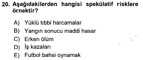 Lojistik Yönetimi 2023-2024 Dönem Sonu Sınavı - 20. soru