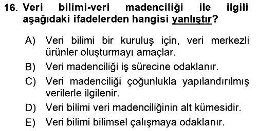 Lojistik Yönetimi 2024-2025 Dönem Sonu Sınavı - 16. soru