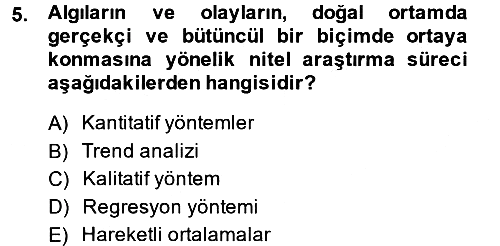 Lojistik Yönetimi 2013-2014 Tek Ders Sınavı - 5. soru