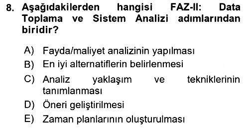 Lojistik Yönetimi 2023-2024 Yaz Okulu Sınavı - 8. soru