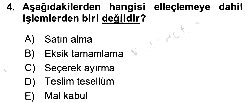 Lojistikte Teknoloji Kullanımı 2023-2024 Ara Sınav - 4. soru