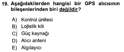 Lojistikte Teknoloji Kullanımı 2023-2024 Yaz Okulu Sınavı - 19. soru