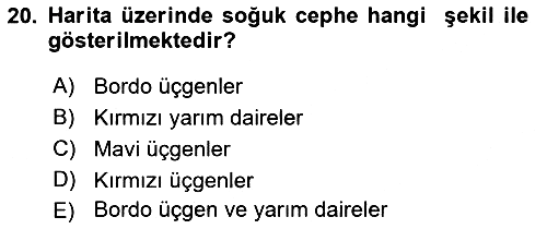 Meteoroloji 2023-2024 Ara Sınav - 20. soru
