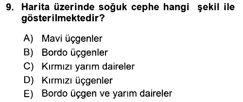 Meteoroloji 2024-2025 Ara Sınav - 9. soru
