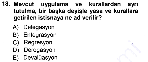 Ulaştırma Sistemleri 2012-2013 Dönem Sonu Sınavı - 18. soru