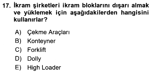 Yer Hizmetleri Yönetimi 2021-2022 Ara Sınav - 17. soru