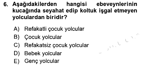 Yer Hizmetleri Yönetimi 2016-2017 Dönem Sonu Sınavı - 6. soru