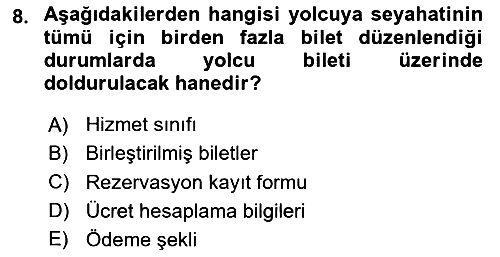 Yer Hizmetleri Yönetimi 2023-2024 Dönem Sonu Sınavı - 8. soru