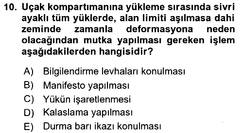 Yer Hizmetleri Yönetimi 2023-2024 Dönem Sonu Sınavı - 10. soru