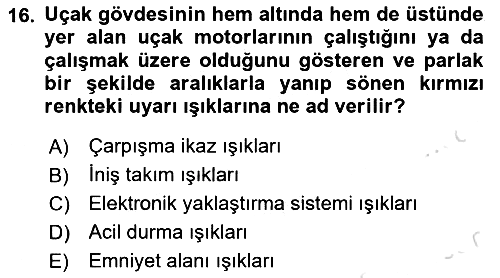 Yer Hizmetleri Yönetimi 2024-2025 Dönem Sonu Sınavı - 16. soru