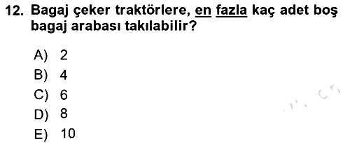 Yer Hizmetleri Yönetimi 2023-2024 Yaz Okulu Sınavı - 12. soru