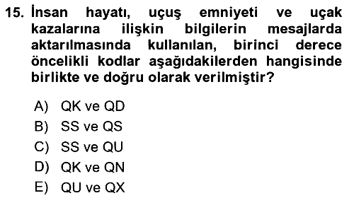 Yolcu Hizmetleri 2023-2024 Dönem Sonu Sınavı - 15. soru