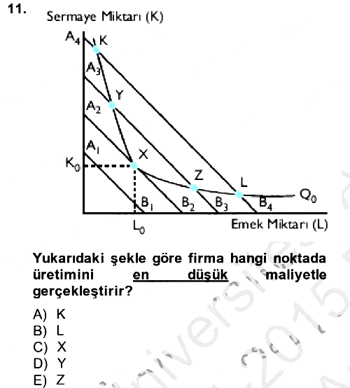Çalışma Ekonomisi 2014-2015 Ara Sınav - 11. soru
