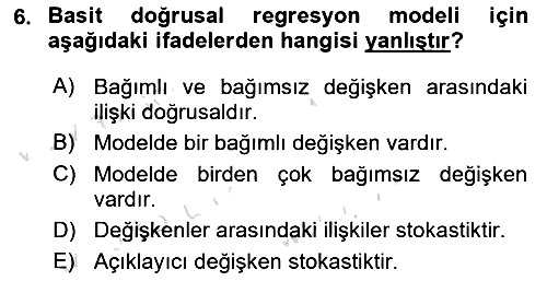 Ekonometrinin temelleri 2021-2022 Ara Sınav - 6. soru