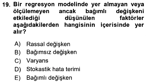 Ekonometrinin temelleri 2023-2024 Ara Sınav - 19. soru