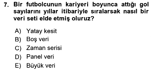 Ekonometrinin temelleri 2023-2024 Yaz Okulu Sınavı - 7. soru