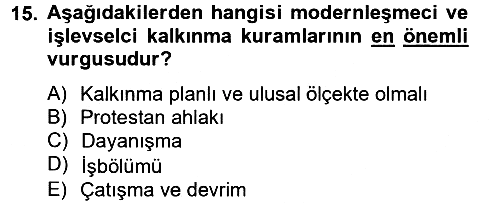 Ekonominin Güncel Sorunları 2012-2013 Ara Sınav - 15. soru