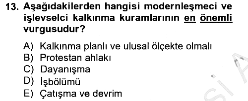 Ekonominin Güncel Sorunları 2013-2014 Ara Sınav - 13. soru