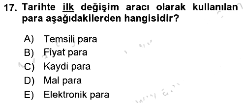 Ekonominin Güncel Sorunları 2025-2026 Ara Sınav - 17. soru