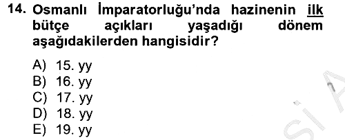 Ekonominin Güncel Sorunları 2012-2013 Dönem Sonu Sınavı - 14. soru