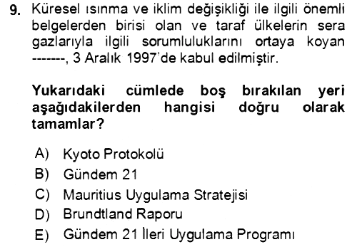 Ekonominin Güncel Sorunları 2021-2022 Dönem Sonu Sınavı - 9. soru