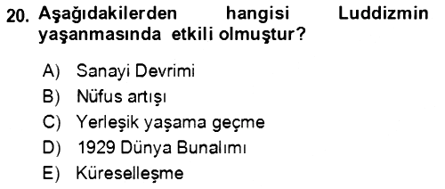 Ekonominin Güncel Sorunları 2021-2022 Dönem Sonu Sınavı - 20. soru
