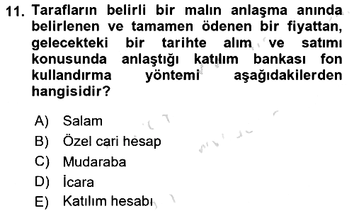 Finansal Ekonomi 2023-2024 Ara Sınav - 11. soru