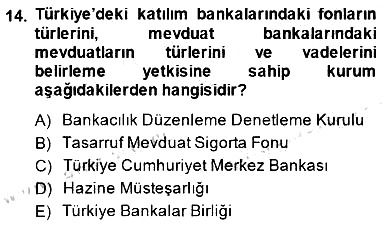 Finansal Ekonomi 2014-2015 Dönem Sonu Sınavı - 14. soru