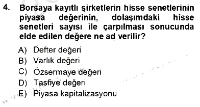 Girişim Finansmanı 2012-2013 Ara Sınav - 4. soru
