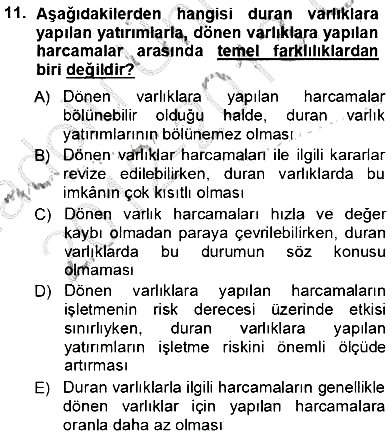 Girişim Finansmanı 2012-2013 Ara Sınav - 11. soru