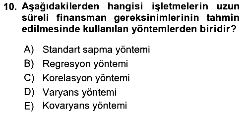 Girişim Finansmanı 2016-2017 Ara Sınav - 10. soru