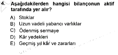 Girişim Finansmanı 2012-2013 Dönem Sonu Sınavı - 4. soru