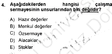 Girişim Finansmanı 2013-2014 Dönem Sonu Sınavı - 4. soru