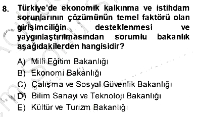 Girişim Finansmanı 2013-2014 Dönem Sonu Sınavı - 8. soru