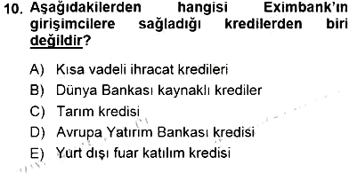 Girişim Finansmanı 2014-2015 Dönem Sonu Sınavı - 10. soru