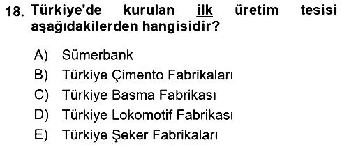 Girişim Finansmanı 2022-2023 Dönem Sonu Sınavı - 18. soru