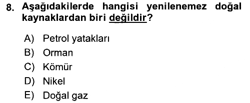 İktisadi Büyüme 2016-2017 Ara Sınav - 8. soru