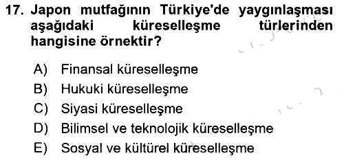 İktisadi Kalkınma 2024-2025 Dönem Sonu Sınavı - 17. soru
