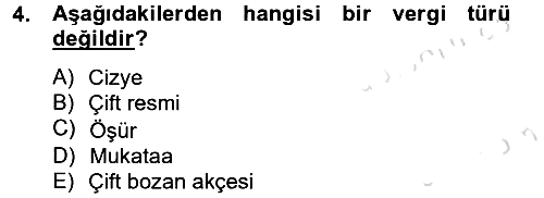 İktisat Tarihi 2014-2015 Tek Ders Sınavı - 4. soru