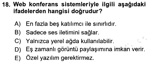 İşletme İletişimi 2024-2025 Ara Sınav - 18. soru