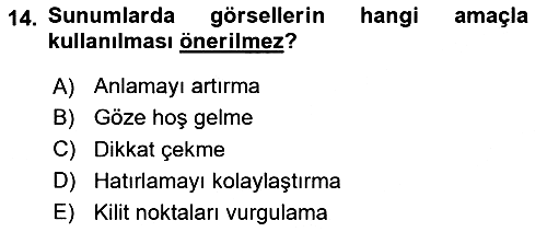 İşletme İletişimi 2023-2024 Yaz Okulu Sınavı - 14. soru