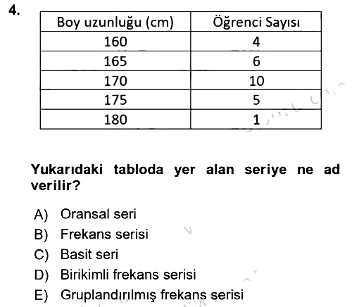 İstatistik 1 2023-2024 Dönem Sonu Sınavı - 4. soru